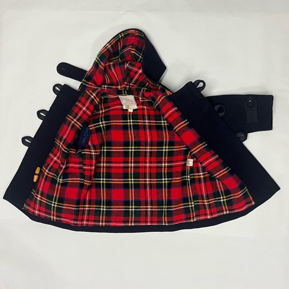 Vintage English wool duffle coat with wooden toggles - Picture 7 of 11